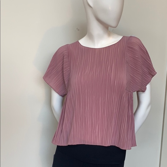 NWOT Madewell Ribbed Dusty Pink Top - Picture 1 of 4